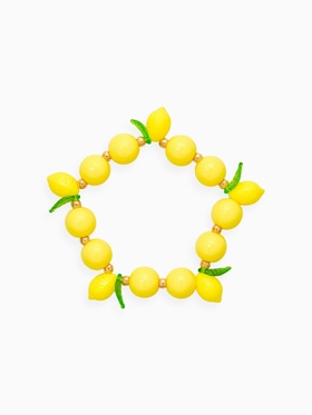 Браслет "Лимоны", цвет жёлтый в золоте