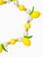 Браслет «Лимоны», жёлто-белый в золоте - фото 68183463
