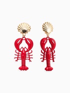 Серьги "Раки", цвет красный в золоте - фото 68183468