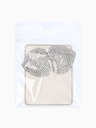 Серьги "Сияние вечера" сердце, цвет белый в серебре - фото 68183481