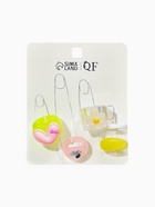 Набор колец 5 шт. «Стиль лёгкий. Цветы и сердечки», размер МИКС (17-19), цветные  (артикул 10937073)  большой выбор товаров оптом и в розницу по низким ценам с доставкой