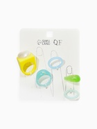 Набор колец 5 шт. «Стиль лёгкий. Сердце», размер МИКС (17-19), цветные  (артикул 10937074)  большой выбор товаров оптом и в розницу по низким ценам с доставкой