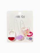 Набор колец 5 шт. «Стиль лёгкий. Сердечки», размер МИКС (17-19), цветные  (артикул 10937075)  большой выбор товаров оптом и в розницу по низким ценам с доставкой