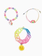 Браслет детский набор 3 шт. "Выбражулька" единорог, силиконовый, разноцветный - фото 68183508