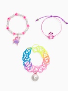 Браслет детский набор 3 шт. "Выбражулька" замок, силиконовый, разноцветный - фото 68183535