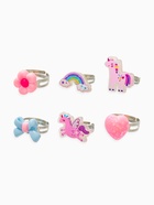 Кольца детские набор 6 шт. «Выбражулька. Единорог», форма МИКС, разноцветный, безразмерное - Фото 1