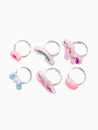 Кольца детские набор 6 шт. «Выбражулька. Единорог», форма МИКС, разноцветный, безразмерное - Фото 2