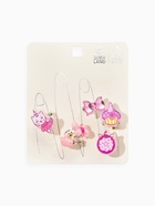 Кольца детские набор 6 шт. «Выбражулька. Котик, единорог», форма МИКС, розовый, безразмерное - Фото 3