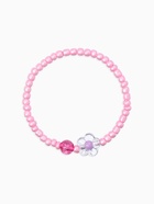 Набор детский «Выбражулька» 2 предмета: бусы, браслет,единорог, цветы, цвет розовый (комплект 2 шт) - фото 68183597