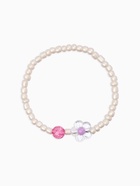 Набор детский «Выбражулька» 2 предмета: бусы, браслет, ракушка, цветы, цвет бело-розовый (комплект 2 шт) - фото 68183605