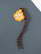 Брелок на карабине кожзам, текстиль "Лапка" с узлом 22х6,2х1,5 см - фото 809462384