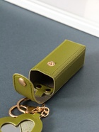 Брелок для ключей на кольце с карабином, с зеркалом «Для помады», на рюкзак, сумку, кожзам, зелёный, 9.2×3×3.5 см - Фото 5