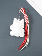 Брелок на карабине кожзам, текстиль "Манэки-нэко" с узлом 27х8х3 см - фото 809462414