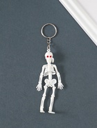 Брелок для ключей на кольце «Скелет в бандане», пластик, белый, 10×3.5×1 см  (артикул 10959744)  большой выбор товаров оптом и в розницу по низким ценам с доставкой