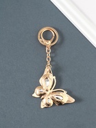 Брелок для ключей на кольце, карабине «Бабочка», голубой, металл, стразы, 4.7×6.4×0.8 см  (артикул 10959745)  большой выбор товаров оптом и в розницу по низким ценам с доставкой