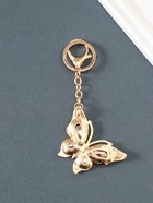 Брелок для ключей на кольце, карабине «Бабочка», передивается, металл, стразы, 4.7×6.4×0.8 см  (артикул 10959747)  большой выбор товаров оптом и в розницу по низким ценам с доставкой