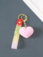 Брелок для ключей на кольце с карабином, ремешком «Бархатное сердце», 2×5.3×20.5 см - Фото 3