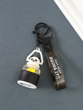 Брелок - фонарик для ключей на кольце с карабином, ремешком «Панда-лампа», 3.2×3.2×21 см  (артикул 10960547)  большой выбор товаров оптом и в розницу по низким ценам с доставкой