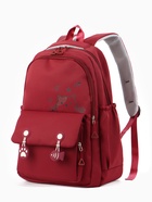 Рюкзак 29*14*44 см.2 отд. 3 н/карм. Кот, бордо - фото 121265480