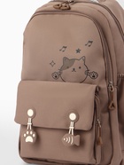 Рюкзак школьный «Котик», 3 кармана, 2 отделения, 29×14×44 см, бежевый - фото 121354947