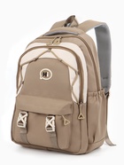 Рюкзак школьный, 3 кармана, 2 отделения, 29×14×44 см, бежевый  (артикул 10961041)  большой выбор товаров оптом и в розницу по низким ценам с доставкой