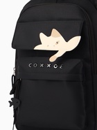 Рюкзак школьный, «Уставший кот», 5 карманов, 2 отделения, 31×13.5×45 см, чёрный - Фото 2