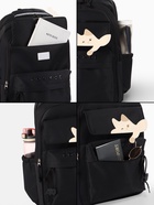 Рюкзак школьный, «Уставший кот», 5 карманов, 2 отделения, 31×13.5×45 см, чёрный - Фото 8