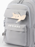 Рюкзак школьный, «Уставший кот», 5 карманов, 2 отделения, 31×13.5×45 см, серый - Фото 2