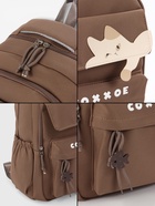 Рюкзак школьный, «Уставший кот», 5 карманов, 2 отделения, 31×13.5×45 см, коричневый - Фото 14