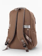 Рюкзак школьный, «Уставший кот», 5 карманов, 2 отделения, 31×13.5×45 см, коричневый - Фото 4