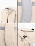 Рюкзак школьный, «Уставший кот», 5 карманов, 2 отделения, 31×13.5×45 см, сливочный - фото 121355013