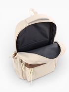 Рюкзак школьный, «Уставший кот», 5 карманов, 2 отделения, 31×13.5×45 см, сливочный - Фото 10