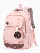 Рюкзак школьный «Клубника», 2 отделения, 4 кармана, 31×13.5×45 см, розовый - Фото 3