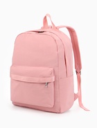 Рюкзак для девочки, однотонный, водонепроницаемый, 1 отделение, 3 кармана, 30×13×42 см, розовый  (артикул 10961249)  большой выбор товаров оптом и в розницу по низким ценам с доставкой