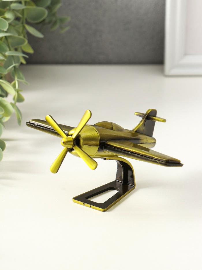 Фигурка металл «Самолёт», 12.2×14×6.5 см - Фото 1