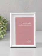 Фоторамка для фото 15×21 см Oframe, пластик, белый, (пластиковый экран) - Фото 1