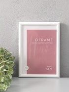 Фоторамка для фото 15×21 см Oframe, пластик, белый, (пластиковый экран) - фото 68977664