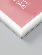 Фоторамка для фото 21×29.7 см (А4) Oframe, пластик, белый, (пластиковый экран) - Фото 2