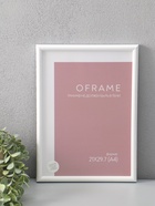 Фоторамка для фото 21×29.7 см (А4) Oframe, пластик, белый, (пластиковый экран) - Фото 4