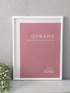 Фоторамка для фото 30×40 см Oframe, пластик, белый, (пластиковый экран) - фото 68977669