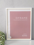 Фоторамка для фото 30×40 см Oframe, пластик, белый, (пластиковый экран) - фото 68977672