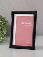 Фоторамка для фото 10×15 см Oframe, пластик, чёрный, (пластиковый экран) - фото 68977674