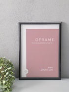 Фоторамка для фото 21×29.7 см (А4) Oframe, пластик, чёрный, (пластиковый экран) - фото 68977686