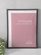 Фоторамка для фото 30×40 см Oframe, пластик, чёрный, (пластиковый экран) - фото 68977690