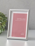 Фоторамка для фото 10×15 см Oframe, пластик, серебро, (пластиковый экран) - Фото 2