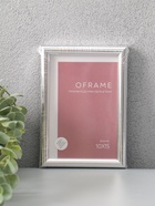 Фоторамка для фото 10×15 см Oframe, пластик, серебро, (пластиковый экран) - Фото 5
