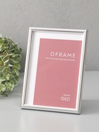 Фоторамка для фото 15×21 см Oframe, пластик, серебро, (пластиковый экран) - фото 68977697