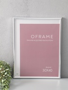 Фоторамка для фото 30×40 см Oframe, пластик, серебро, (пластиковый экран) - фото 68977708