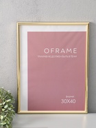 Фоторамка для фото 30×40 см Oframe, пластик, золото, (пластиковый экран) - фото 68977723