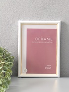 Фоторамка для фото 15×21 см Oframe, пластик, белый с золотом, (пластиковый экран) - фото 68977736